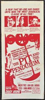 The Pit And The Pendulum Poster Daybill Original First Release 70's Vincent Price Horror