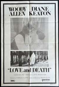 Love And Death Poster One Sheet Original 1975 Woody Allen Keaton