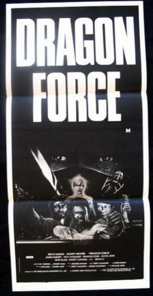 Dragon Force  Daybill Movie poster Bruce Baron