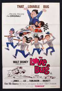 The Love Bug Movie Poster One Sheet Disney Dean Jones 1979 RI