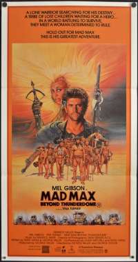 Mad Max 3 Beyond Thunderdome Movie Poster Original Daybill Mel Gibson