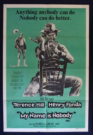 My Name Is Nobody Movie Poster Original One Sheet 1973 Henry Fonda Terence Hill