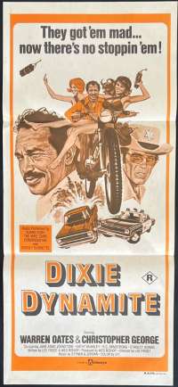 Dixie Dynamite Daybill Poster 1976 Warren Oates Steve McQueen