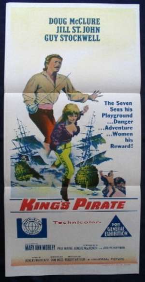 King&#039;s Pirate Poster Doug Mclure Daybill
