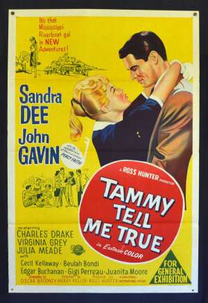 Tammy Tell Me True 1961 One Sheet Movie Poster Sandra Dee John Gavin Rare