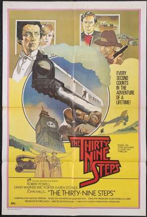 The Thirty Nine Steps One Sheet Australian Movie poster