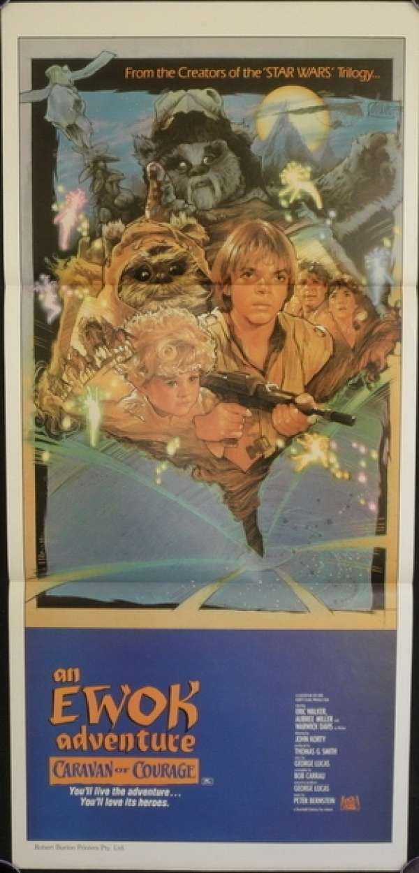 All About Movies Caravan Of Courage The Ewok Adventure Movie Poster Original Daybill Star Wars