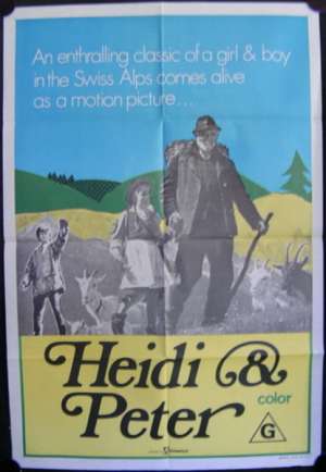 Heidi &amp; Peter One Sheet Australian Movie poster