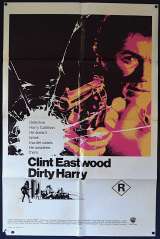 Dirty Harry Poster Original USA One Sheet International 1971 Clint Eastwood Cop