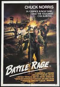 Missing In Action 2 Battle Rage Poster Original One Sheet 1985 Chuck Norris