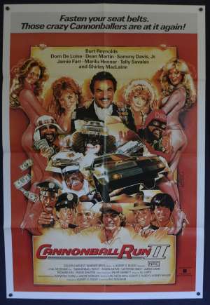 The Cannonball Run 2 1984 Poster One Sheet Burt Reynolds Drew Struzan art