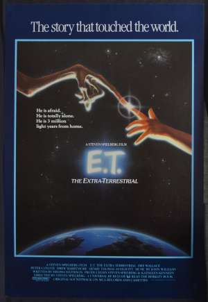 E.T. The Extra-Terrestrial movie poster ROLLED One Sheet 1985 RI