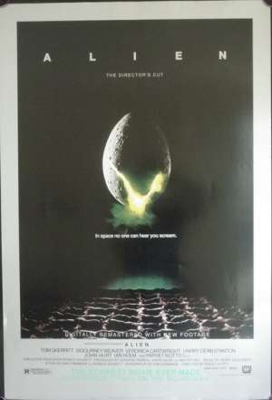 Alien Director&#039;s Cut One Sheet Movie Poster 2003 Sigourney Weaver