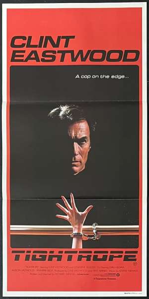 Tightrope Poster Original Daybill 1984 Clint Eastwood Geneviève Bujold