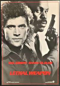 Lethal Weapon Poster Original Rolled One Sheet 1987 No Credits Art
