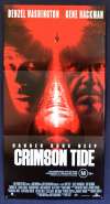 Crimson Tide poster Daybill Denzel Washington Gene Hackman Submarine