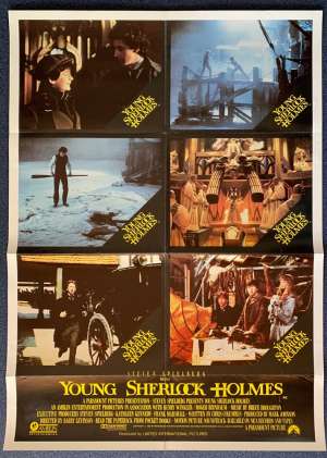 Young Sherlock Holmes Poster Original Photosheet 1985 Steven Spielberg