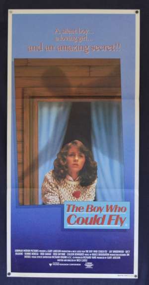 The Boy Who Could Fly Movie Poster Original Daybill 1986 Lucy Deakins Bonnie Bedelia