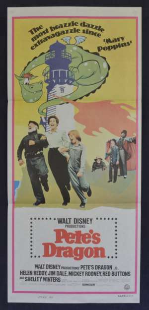 Pete&#039;s Dragon Movie Poster Original Daybill Helen Reddy Jim Dale