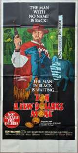 For A Few Dollars More Poster Original 3 Sheet 1965 Clint Eastwood