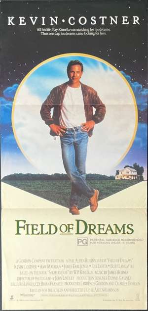 Field Of Dreams Poster Original Daybill 1989 Kevin Costner Baseball Shoeless Joe