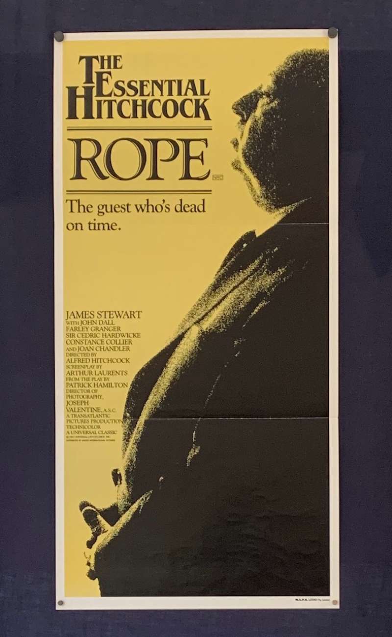All About Movies - Rope Poster Original Daybill 1983 Re-Issue