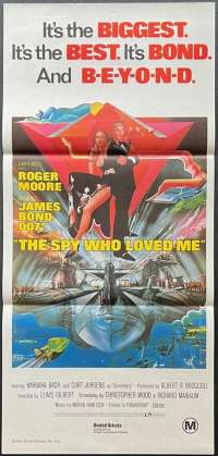 The Spy Who Loved Me Poster Daybill Original 1983 Re-Issue Bond 007