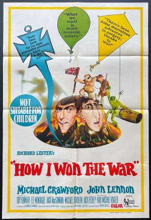How I Won The War Poster 1967 Michael Crawford John Lennon Beatles