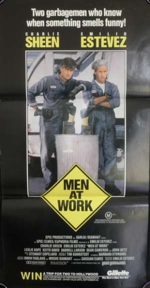 Men At Work Daybill Movie poster