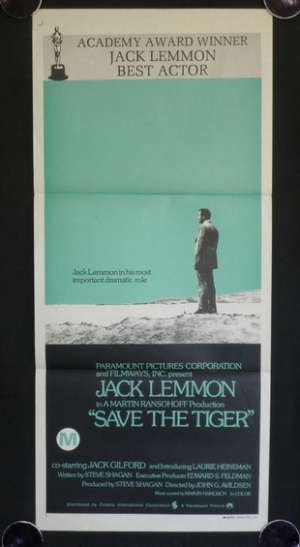 Save The Tiger 1972 Daybill movie poster Jack Lemon
