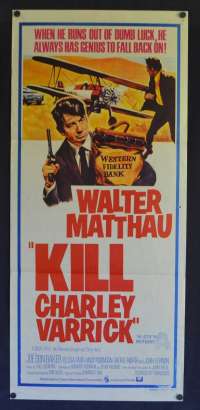 Kill Charley Varrick Poster Original Daybill 1973 Walter Matthau Andrew Robinson