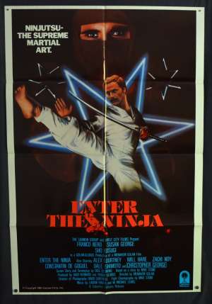 Enter The Ninja 1981 One Sheet movie poster Martial Arts Sho Kosugi Franco Nero
