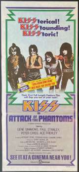 Kiss In Attack Of The Phantoms Poster Original Rare Daybill 1978