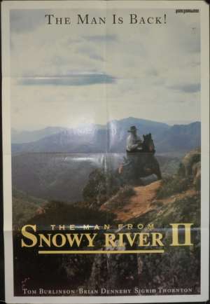 The Man From Snowy River II Poster Original One Sheet Advance Art 1988