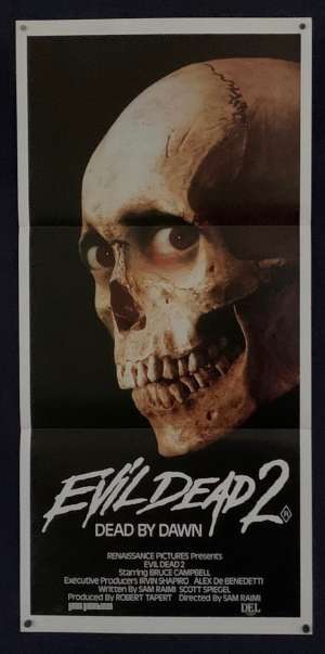 Evil Dead 2 Dead By Dawn Poster Original Daybill 1987 Bruce Campbell Sam Raimi