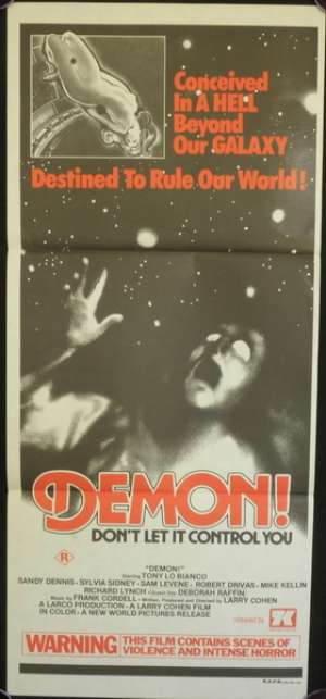 Demon! Poster Australian Daybill Movie poster
