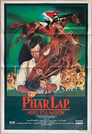 Phar Lap Poster Original One Sheet 1983 Tom Burlinson Horse Racing