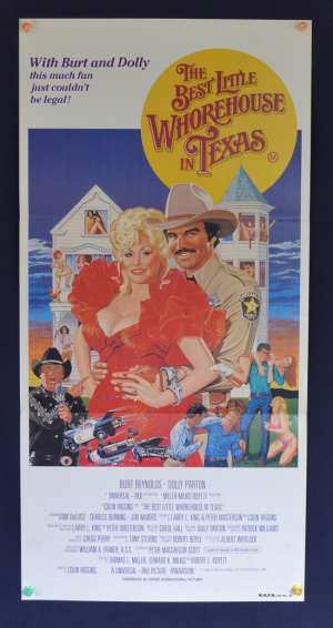 The Best Little Whorehouse In Texas Poster Original Daybill 1982 Burt Reynolds