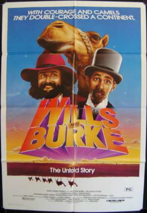 Wills And Burke Poster Original One Sheet 1985 Jack Thompson Chris Haywood