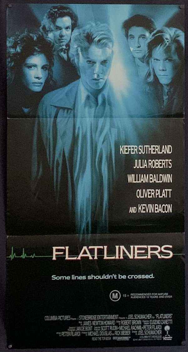 FLATLINERS classic movie poster KIEFER SUTHERLAND JULIA ROBERTS 24X36 drama