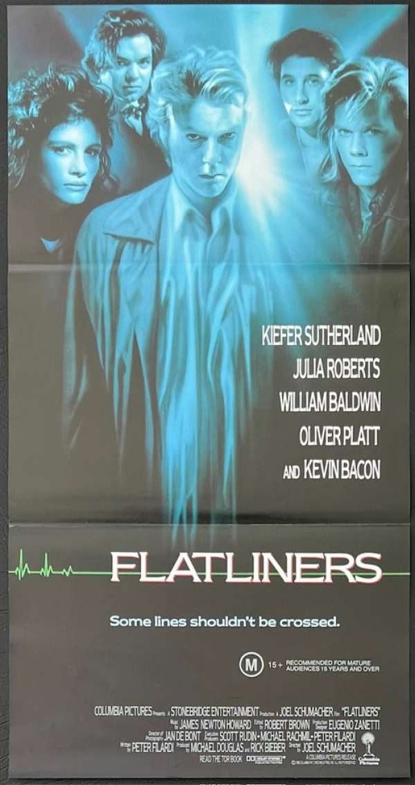 FLATLINERS classic movie poster KIEFER SUTHERLAND JULIA ROBERTS 24X36 drama