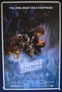 The Empire Strikes Back Poster One Sheet Reprint Harrison Ford Star Wars