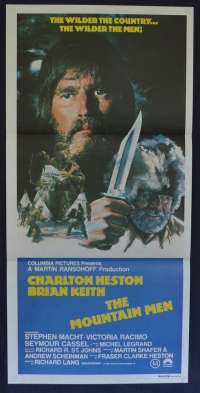 The Mountain Men 1980 Charlton Heston Brian Keith Daybill movie poster