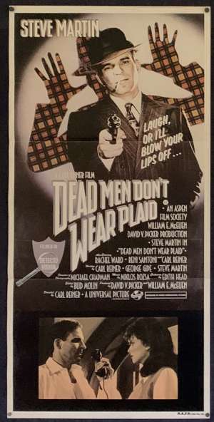 Dead Men Don&#039;t Wear Plaid Poster Original Daybill 1982 Steve Martin