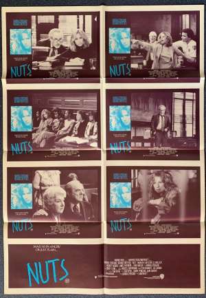 Nuts Poster Original Photosheet 1987 Barbara Streisand Richard Drefuss