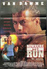 Nowhere To Run Poster Original One Sheet 1993 Jean-Claude Van Damme