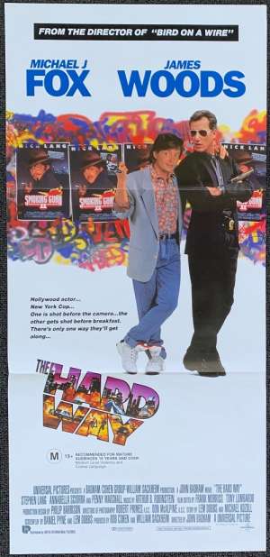 The Hard Way Poster Original Daybill 1991 Michael J Fox Back To The Future