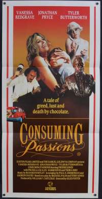 Consuming Passions 1988 Daybill movie poster Vanessa Redgrave Jonathan Pryce