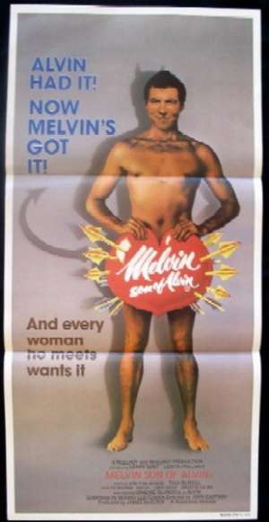 Melvin Son Of Alvin movie poster 1984 Jon Finlayson Daybill