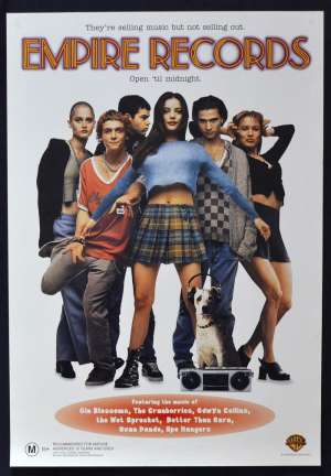 Empire Records 1995 Video movie poster ROLLED Renée Zellweger Liv Tyler Cruel Sea